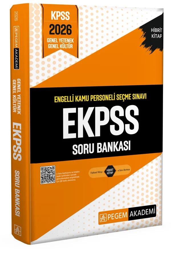 2026 E-KPSS Engelli Kamu Personeli Seçme Sınavı Soru Bankası – KPSS Engelli Kamu Personeli Seçme Sınavı Soru Bankası – Pegem Akademi Yayıncılık kitap kapağı