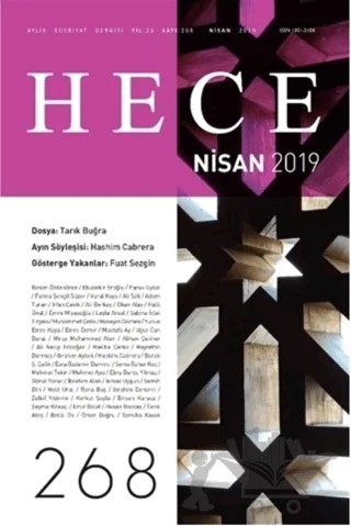 Hece Aylık Edebiyat Dergisi Sayı: 268 Nisan 2019 – Hece Dergisi kitap kapağı