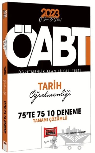 Yargı Yayınları 2023 KPSS ÖABT Tarih Öğretmenliği Tamamı Çözümlü 10 Deneme – Kolektif – Yargı Yayınevi kitap kapağı