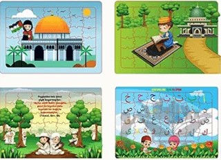 Çocuklar İçin Eğitici ve Eğlendirici Kudüs Yapbozu – Kolektif – Aksa Çocuk kitap kapağı