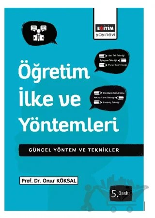 Öğretim İlke ve Yöntemleri – Onur Köksal – Eğitim Yayınevi - Ders Kitapları kitap kapağı
