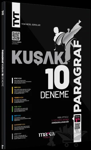 TYT Paragraf Kuşak 10 Deneme Tamamı Video Çözümlü – Kolektif – Marka Yayınları kitap kapağı