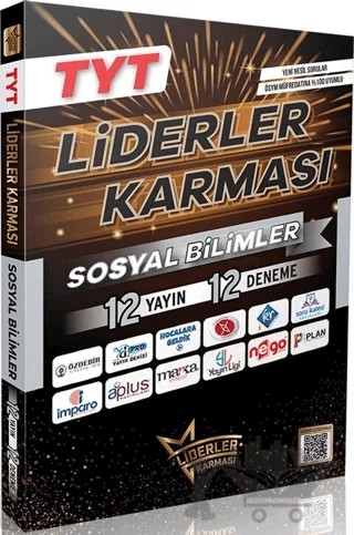 TYT Sosyal Bilimler 12 Yayın 12 Deneme – Kolektif – Liderler Karması Yayınları kitap kapağı