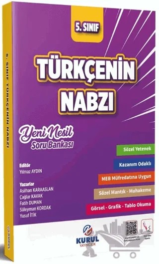 5. Sınıf Türkçenin Nabzı Yeni Nesil Soru Bankası – Kolektif – Kurul Yayıncılık kitap kapağı