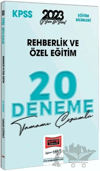 Yargı Yayınları 2023 KPSS Eğitim Bilimleri Rehberlik ve Özel Eğitim Tamamı Çözümlü 20 Deneme – Kolektif – Yargı Yayınevi kitap kapağı