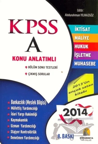 KPSS A Konu Anlatımı – Kolektif – Kapadokya Yayınları kitap kapağı