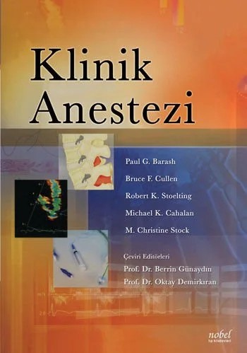 Klinik Anestezi – Barash,  , Cullen, Stoelting, Cahalan, Stock – Nobel Tıp Kitabevleri kitap kapağı