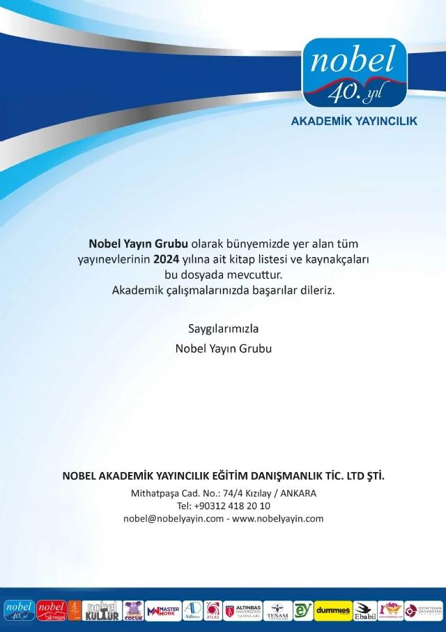 2024 - NOBEL YAYIN GRUBU - AKADEMİK KAYNAKÇA