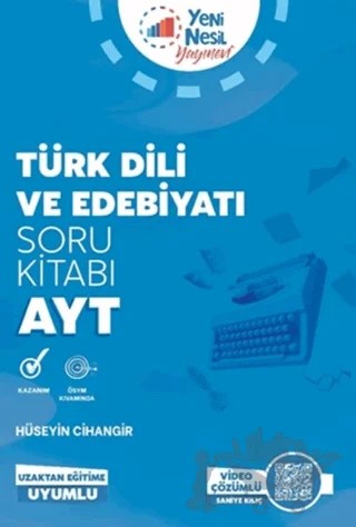 Yeni Nesil YKS AYT Türk Dili ve Edebiyat Soru Kitabı – Hüseyin Cihangir, Saniye Kılıç – Yeni Nesil Yayınevi kitap kapağı