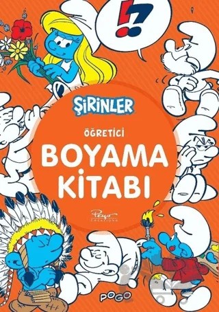 Öğretici Boyama Kitabı - Şirinler – Kolektif – Pogo Çocuk kitap kapağı