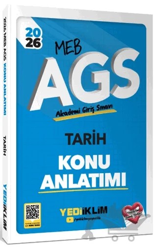 2026 MEB AGS Tarih Konu Anlatımı – Kolektif – Yediiklim Yayınları kitap kapağı