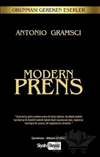 Modern Prens – Antonio Gramsci – Siyah Beyaz Yayınları kitap kapağı