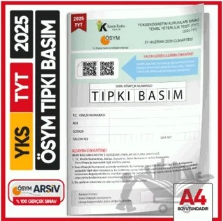 2025 YKS-TYT ÖSYM Tıpkı Basım Çıkmış Soru Kitapçığı (Video Çözümlü Türkiye Geneli) – Kollektif – İkinci Adam Yayınları kitap kapağı