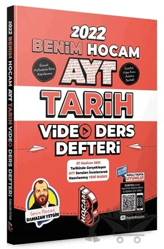 2022 AYT Tarih Video Ders Defteri – Ramazan Yetgin – Benim Hocam Yayınları kitap kapağı