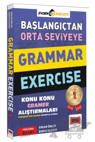 Başlangıçtan Orta Seviyeye Grammer Exercise 1 Konu Konu Gramer Alıştırmaları – Erkan Önler – Yargı Yayınevi kitap kapağı