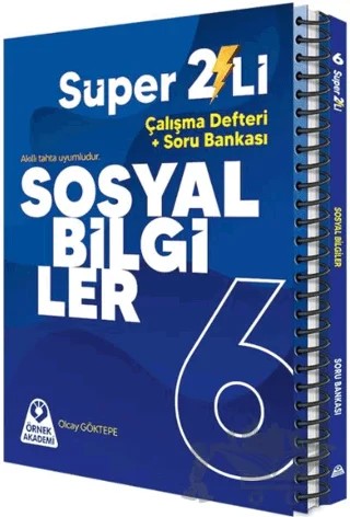 6. Sınıf Süper İkili Sosyal Bilgiler Seti – Kolektif – Örnek Akademi kitap kapağı