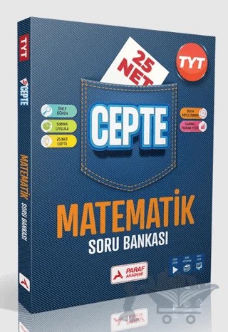 TYT Matematik Soru Bankası - 25 Net Cepte Soru Bankası – Kollektif – Paraf Akademi kitap kapağı