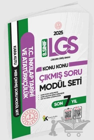 2025 LGS 8.Sınıf İnkılap Tarihi Karakutu MEB Çıkmış Soru Modülü Video/PDF Çözüm Konu Konu Son 7 Yıl – Kolektif – Karakutu Yayın kitap kapağı