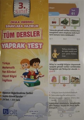 3. Sınıf Tüm Dersler Yaprak Test – Kolektif – Bulut Eğitim ve Kültür Yayınları kitap kapağı