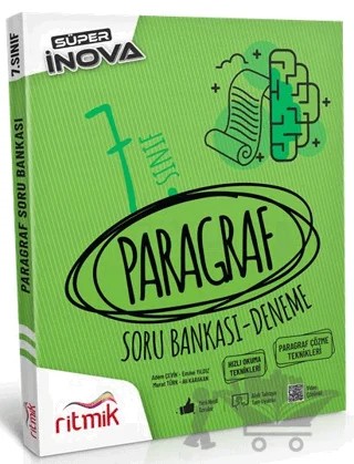 7. Sınıf - Paragraf - Süper İnova Soru Bankası – Kolektif – Ritmik Yayınları kitap kapağı