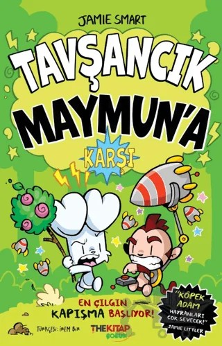 Tavşancık Maymun’a Karşı – Jamie Smart – The Kitap Çocuk kitap kapağı