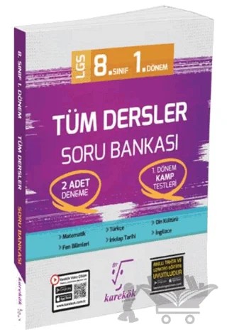 8. Sınıf 1. Dönem Tüm Dersler Soru Bankası – Kolektif – Karekök Yayıncılık kitap kapağı