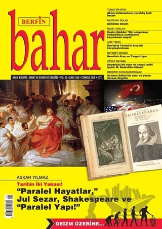 Berfin Bahar Aylık Kültür Sanat ve Edebiyat Dergisi Sayı: 245 Temmuz 2018 – Berfin Bahar Dergisi kitap kapağı