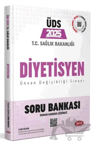 T.C. Sağlık Bakanlığı ÜDS Diyetisyen Soru Bankası (Tamamı Karekod Çözümlü) – Kolektif – Data Yayınları kitap kapağı
