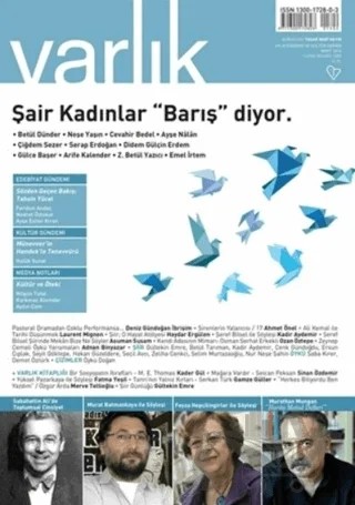 Varlık Edebiyat ve Kültür Dergisi Sayı: 1302 Mart 2016 – Varlık Dergisi Yayınları kitap kapağı