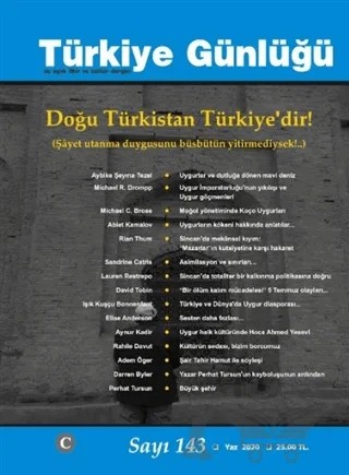 Türkiye Günlüğü Sayı: 143 Yaz 2020 – Cedit Neşriyat kitap kapağı