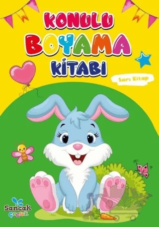 Konulu Boyama Kitabı - Sarı Kitap – Kolektif – Sancak Çocuk kitap kapağı