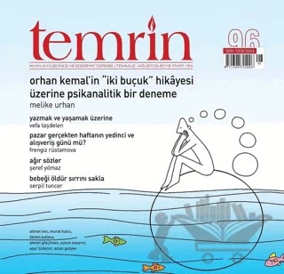 Temrin Düşünce ve Edebiyat Dergisi Sayı: 96 Temmuz - Ağustos 2019 – Temrin Dergisi kitap kapağı