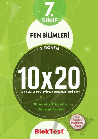 7. Sınıf 2. Dönem Fen Bilimleri 10x20 Kazanım Pekiştirme Denemeleri Seti – Kolektif – Tudem Yayınları - Bayilik kitap kapağı