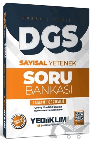 2026 DGS Prestij Serisi Sayısal Yetenek Tamamı Çözümlü Soru Bankası – Kolektif – Yediiklim Yayınları kitap kapağı