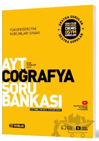 AYT Coğrafya Soru Bankası – Kollektif – Hız Yayınları kitap kapağı