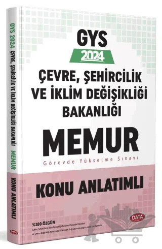 Çevre, Şehircilik ve İklim Değişikliği Bakanlığı Memur GYS Konu Anlatımlı – Kolektif – Data Yayınları kitap kapağı