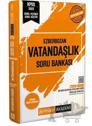 2023 Ezberbozan KPSS Genel Yetenek Genel Kültür Vatandaşlık Soru Bankası – Kolektif – Pegem Akademi Yayıncılık kitap kapağı