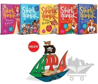 Sihirli Günlük 5 Kitap Takım (Korsan Gemisi 3D Ahşap Maket Hediyeli) – Kolektif – Halk Kitabevi kitap kapağı