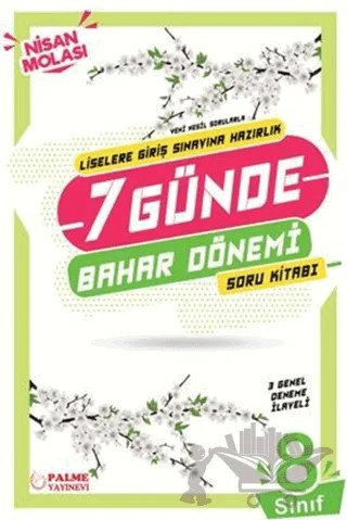 Palme 8. Sınıf LGS 7 Günde Bahar Dönemi Soru Kitabı – Kolektif – Palme Yayınları kitap kapağı