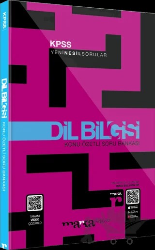 KPSS Dil Bilgisi Konu Özetli Yeni Nesil Soru Bankası Tamamı Video Çözümlü – Kolektif – Marka Yayınları kitap kapağı