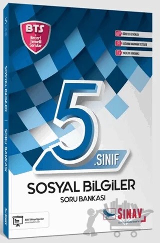 5. Sınıf Sosyal Bilgiler Soru Bankası – Kolektif – Sınav Yayınları kitap kapağı
