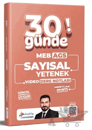 2027 MEB AGS 30 Günde Sayısal Yetenek Video Ders Notları – Mertcan Güler – Dizgi Kitap kitap kapağı