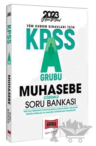 2023 KPSS A Grubu Muhasebe Tamamı Çözümlü Soru Bankası – Kolektif – Yargı Yayınevi kitap kapağı