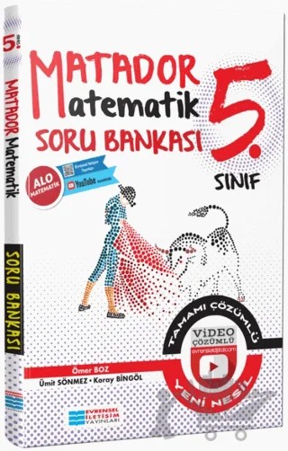 5. Sınıf Matador Matematik Soru Bankası – Ömer Boz, Ümit Sönmez, Koray Bingöl – Evrensel İletişim Yayınları kitap kapağı