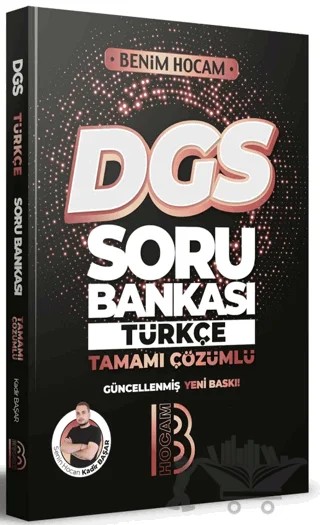 DGS Türkçe Tamamı Çözümlü Soru Bankası – Kadir Başar – Benim Hocam Yayınları kitap kapağı