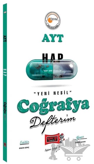 Hap AYT Coğrafya Defterim – Soner Şahan – Yargı Yayınevi kitap kapağı