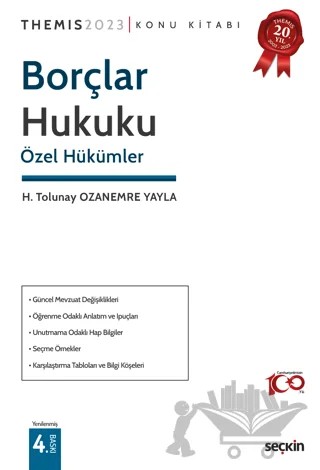 THEMIS - Borçlar Hukuku - Özel Hükümler – H. Tolunay Ozanemre Yayla – Seçkin Yayıncılık kitap kapağı