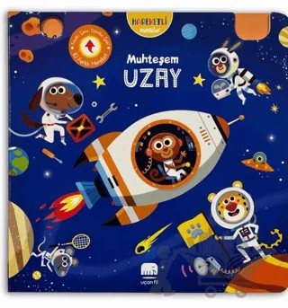 Hareketli Minikler: Muhteşem Uzay – Kolektif – Uçan Fil Yayınları kitap kapağı