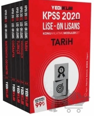 2020 KPSS Lise Ön Lisans Genel Yetenek Genel Kültür Konu Anlatımlı Modüler Set – Kolektif – Yediiklim Yayınları kitap kapağı