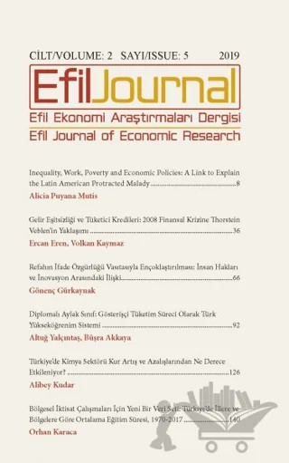 Efil Ekonomi Araştırmaları Dergisi Cilt: 2 Sayı: 5 – Efil Journal Dergisi kitap kapağı